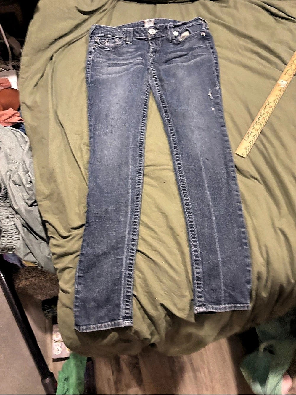 True Religion Boot Cut Jeans Blue Waist 33